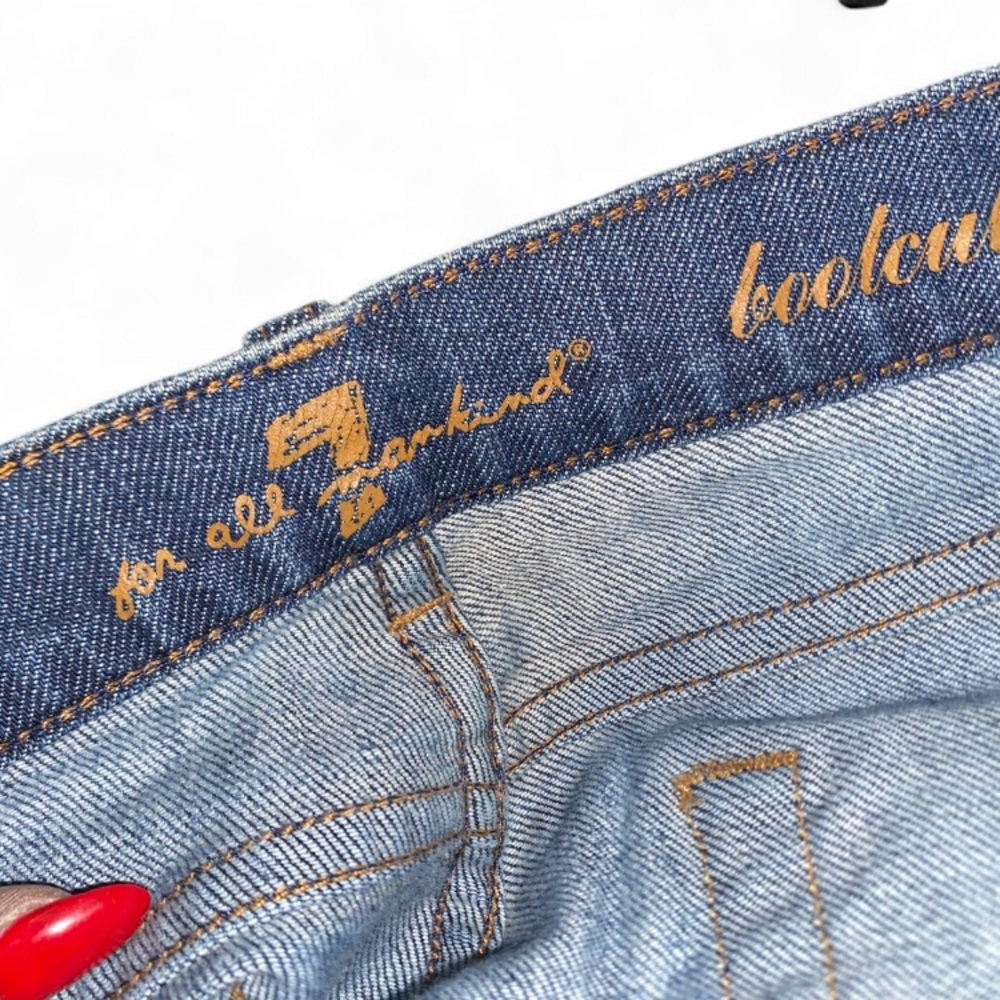 Seven For All Mankind Bootcut Jeans Size 27 Stretch Classic Denim Y2K premium - Picture 8 of 9